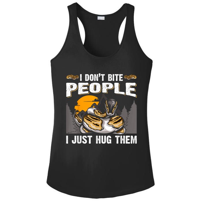 Snake Banana Ball Python Ladies PosiCharge Competitor Racerback Tank