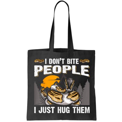Snake Banana Ball Python Tote Bag