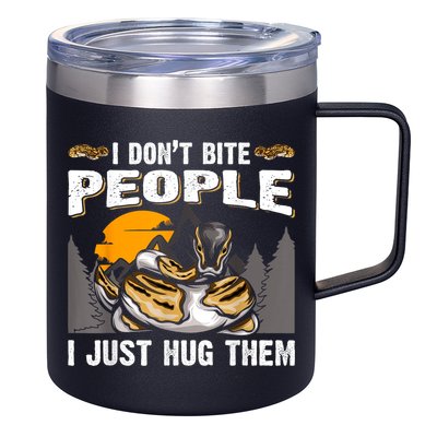 Snake Banana Ball Python 12oz Stainless Steel Coffee Mug