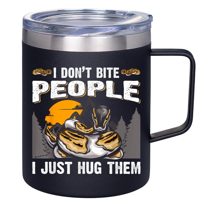 Snake Banana Ball Python 12oz Stainless Steel Coffee Mug
