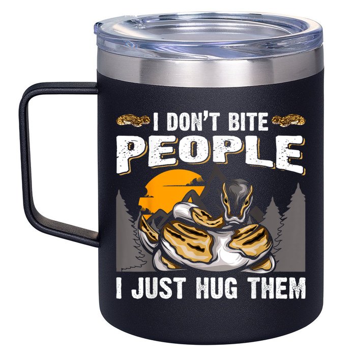 Snake Banana Ball Python 12oz Stainless Steel Coffee Mug