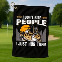 Snake Banana Ball Python Golf Towel