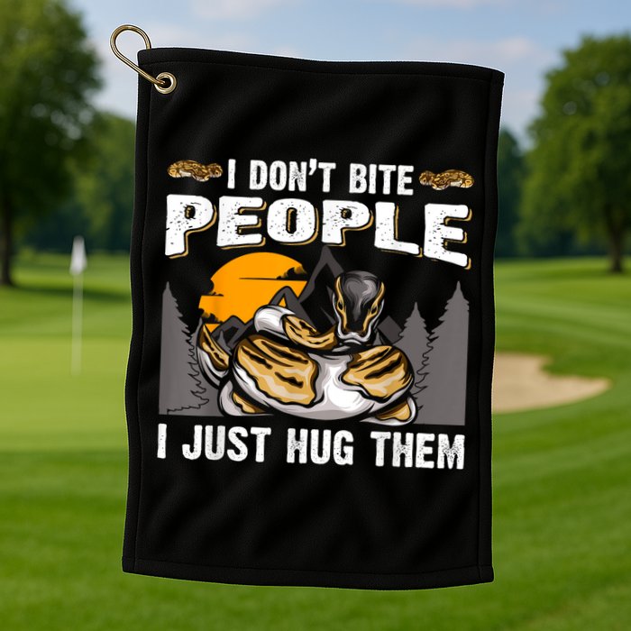 Snake Banana Ball Python Golf Towel
