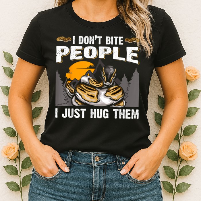 Snake Banana Ball Python Womens T-Shirt