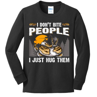 Snake Banana Ball Python Kids Long Sleeve Shirt