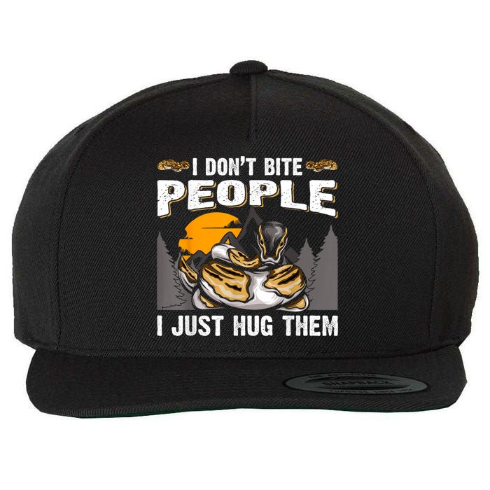 Snake Banana Ball Python Wool Snapback Cap