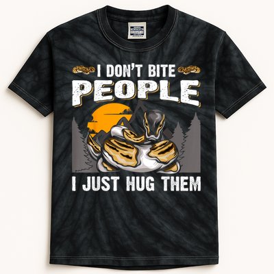 Snake Banana Ball Python Kids Tie-Dye T-Shirt