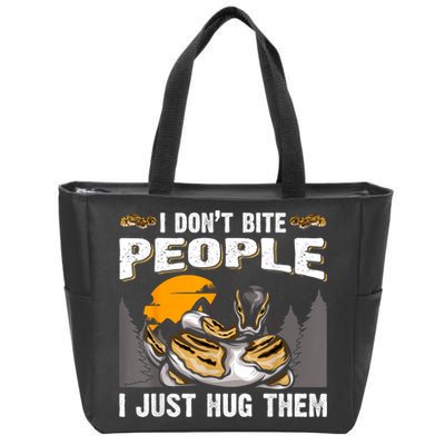 Snake Banana Ball Python Zip Tote Bag