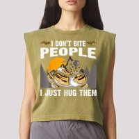 Snake Banana Ball Python Garment-Dyed Women's Muscle Tee