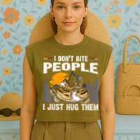 Snake Banana Ball Python Garment-Dyed Women's Muscle Tee