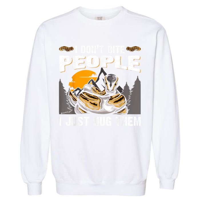 Snake Banana Ball Python Garment-Dyed Sweatshirt