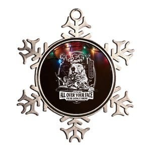 Soggy Beaver BBQ If It's Not All Over Your Face Metallic Star Ornament