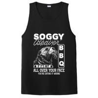 Soggy Beaver Bbq ItS Not All Over Your Face Eating It Wrong PosiCharge Competitor Tank