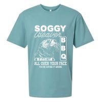Soggy Beaver Bbq ItS Not All Over Your Face Eating It Wrong Sueded Cloud Jersey T-Shirt