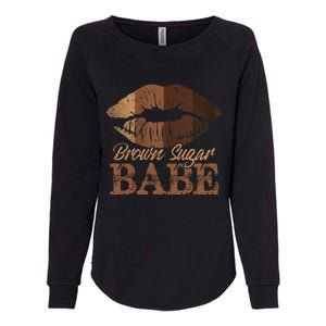 Sugar Babe Brown Proud Black Melanin Lips Gift Womens California Wash Sweatshirt