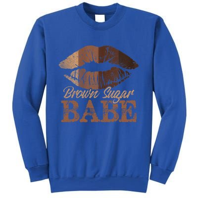 Sugar Babe Brown Proud Black Melanin Lips Gift Sweatshirt