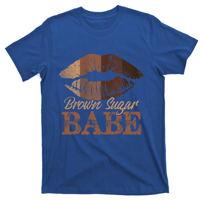 Sugar Babe Brown Proud Black Melanin Lips Gift T-Shirt