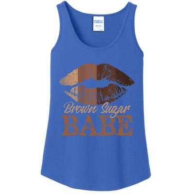 Sugar Babe Brown Proud Black Melanin Lips Gift Ladies Essential Tank