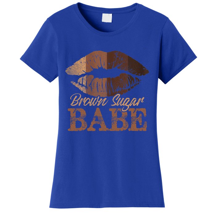 Sugar Babe Brown Proud Black Melanin Lips Gift Women's T-Shirt