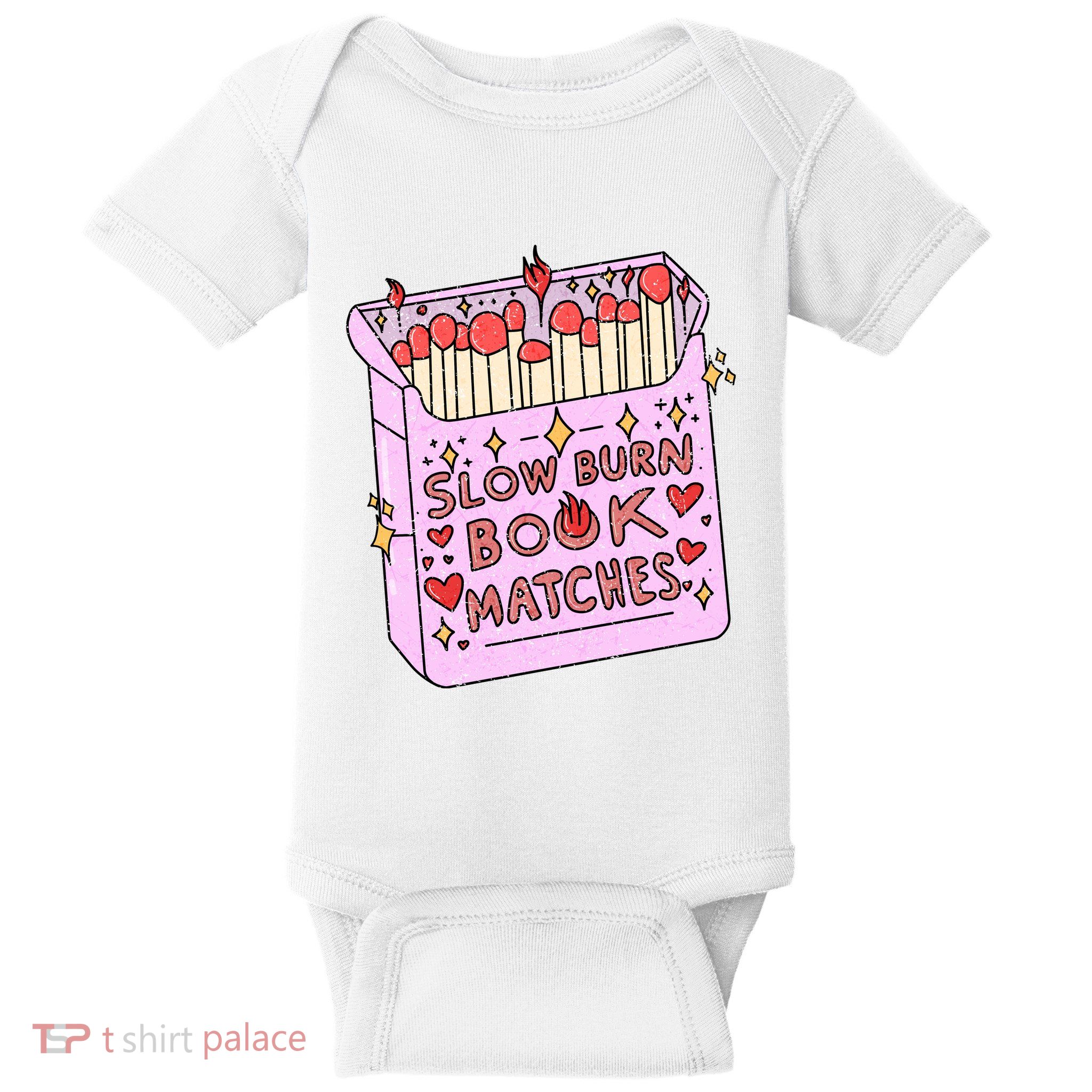 Slow Burn Book Lovers And Modern Match Enthusiasts Baby Bodysuit