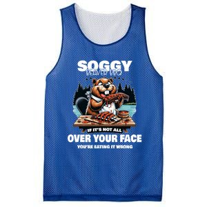 Soggy Beaver Bbq If ItS Not All Over Your Face Beaver Gift Mesh Reversible Basketball Jersey Tank