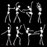 Skeleton Ballerinas Ballet Dance Cute Halloween Costume Girl Flatbill Hat