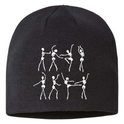 Skeleton Ballerinas Ballet Dance Cute Halloween Costume Girl Sustainable Beanie
