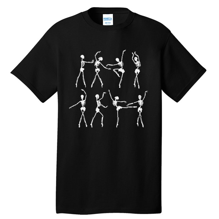 Skeleton Ballerinas Ballet Dance Cute Halloween Costume Girl Tall T-Shirt