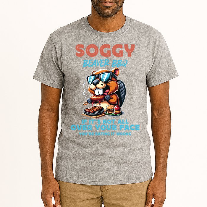 Soggy Beaver BBQ If It's Not All Over Your Face Beaver Tall T-Shirt