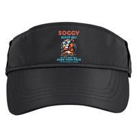 Soggy Beaver BBQ If It's Not All Over Your Face Beaver Adult Drive Performance Visor