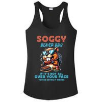 Soggy Beaver BBQ If It's Not All Over Your Face Beaver Ladies PosiCharge Competitor Racerback Tank