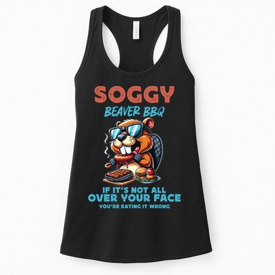 Soggy Beaver BBQ If It's Not All Over Your Face Beaver Womens Tank Top