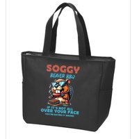 Soggy Beaver BBQ If It's Not All Over Your Face Beaver Zip Tote Bag