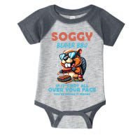 Soggy Beaver BBQ If It's Not All Over Your Face Beaver Infant Baby Jersey Bodysuit