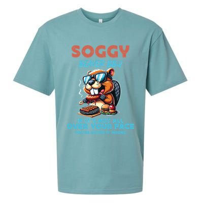Soggy Beaver BBQ If It's Not All Over Your Face Beaver Sueded Cloud Jersey T-Shirt