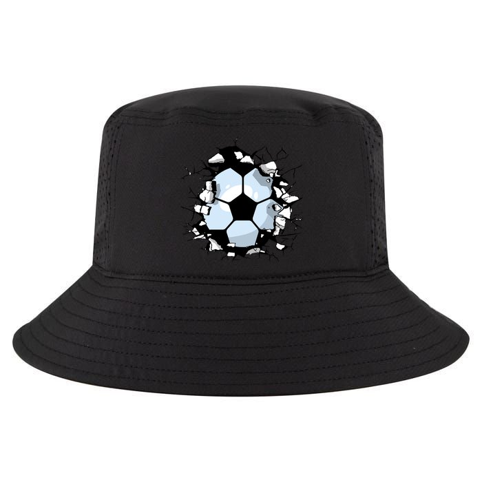 Soccer Ball Breakthrough Cool Comfort Performance Bucket Hat