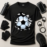 Soccer Ball Breakthrough Cooling Performance Crew T-Shirt