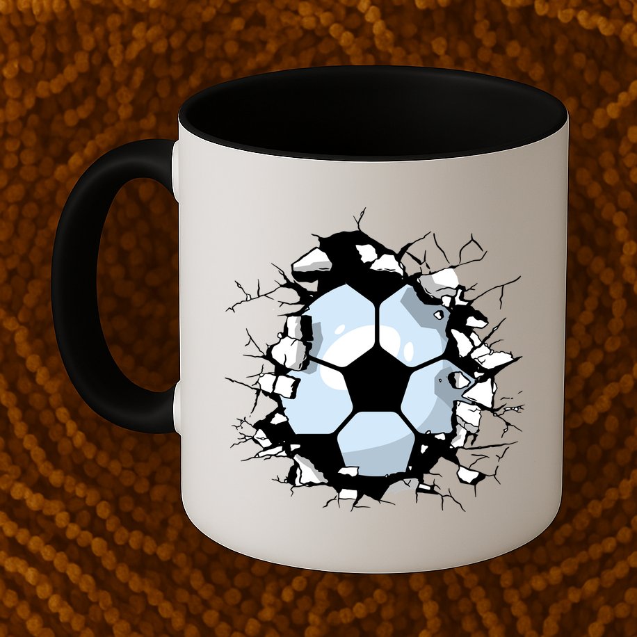 Soccer Ball Breakthrough Mug