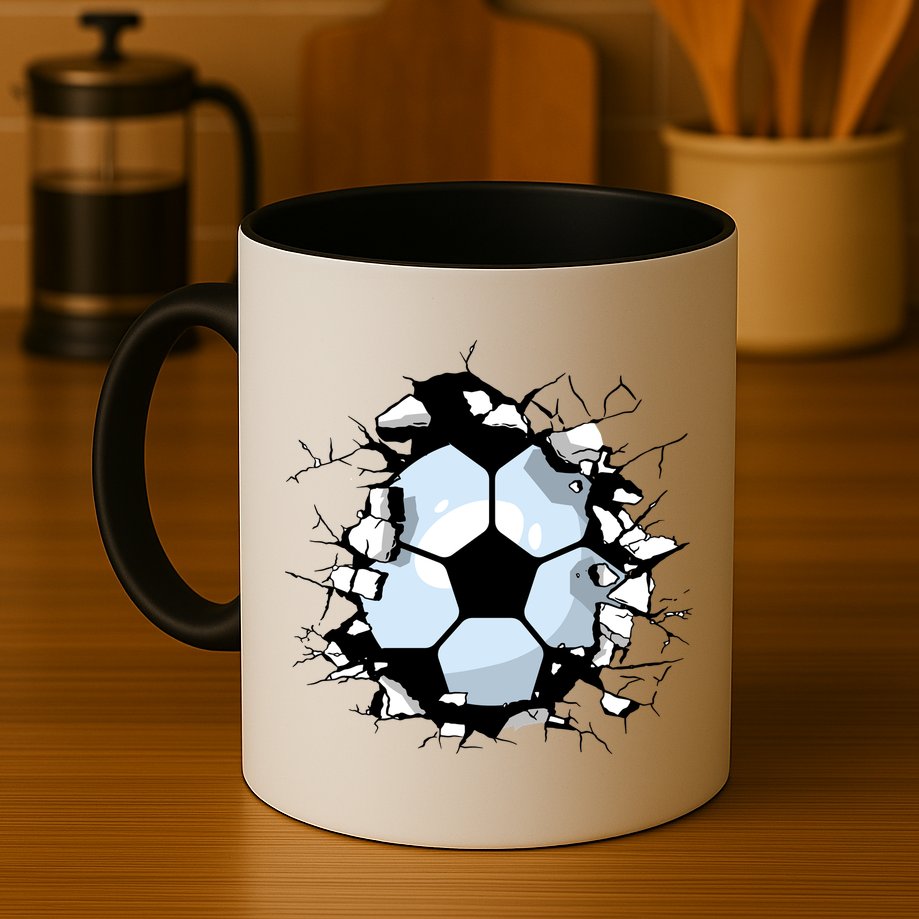 Soccer Ball Breakthrough Mug