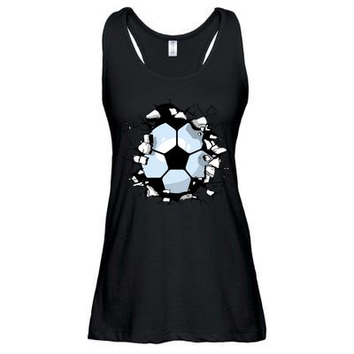 Soccer Ball Breakthrough Ladies Essential Flowy Tank