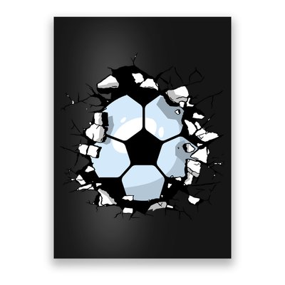 Soccer Ball Breakthrough Poster