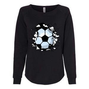 Soccer Ball Breakthrough Womens California Wash Sweatshirt