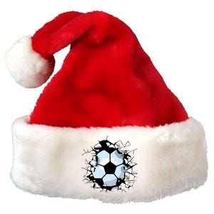 Soccer Ball Breakthrough Premium Christmas Santa Hat