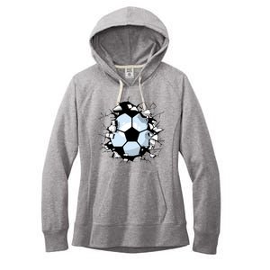 Soccer Ball Breakthrough Women's Fleece Hoodie