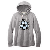 Soccer Ball Breakthrough Women's Fleece Hoodie