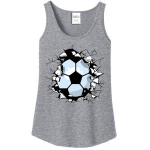 Soccer Ball Breakthrough Ladies Essential Tank