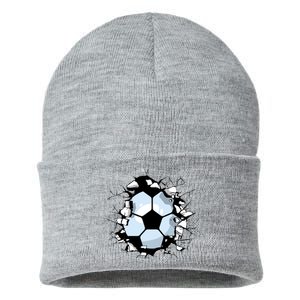 Soccer Ball Breakthrough Sustainable Knit Beanie