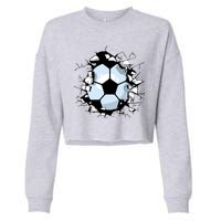 Soccer Ball Breakthrough Cropped Pullover Crew