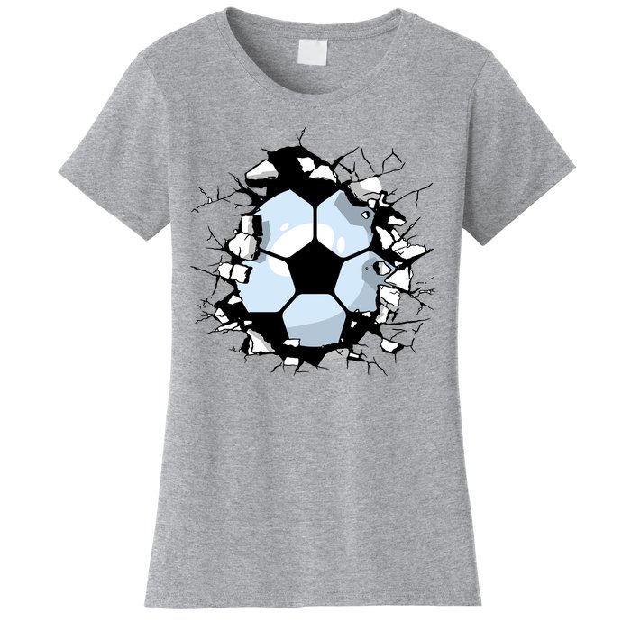 Soccer Ball Breakthrough Women's T-Shirt