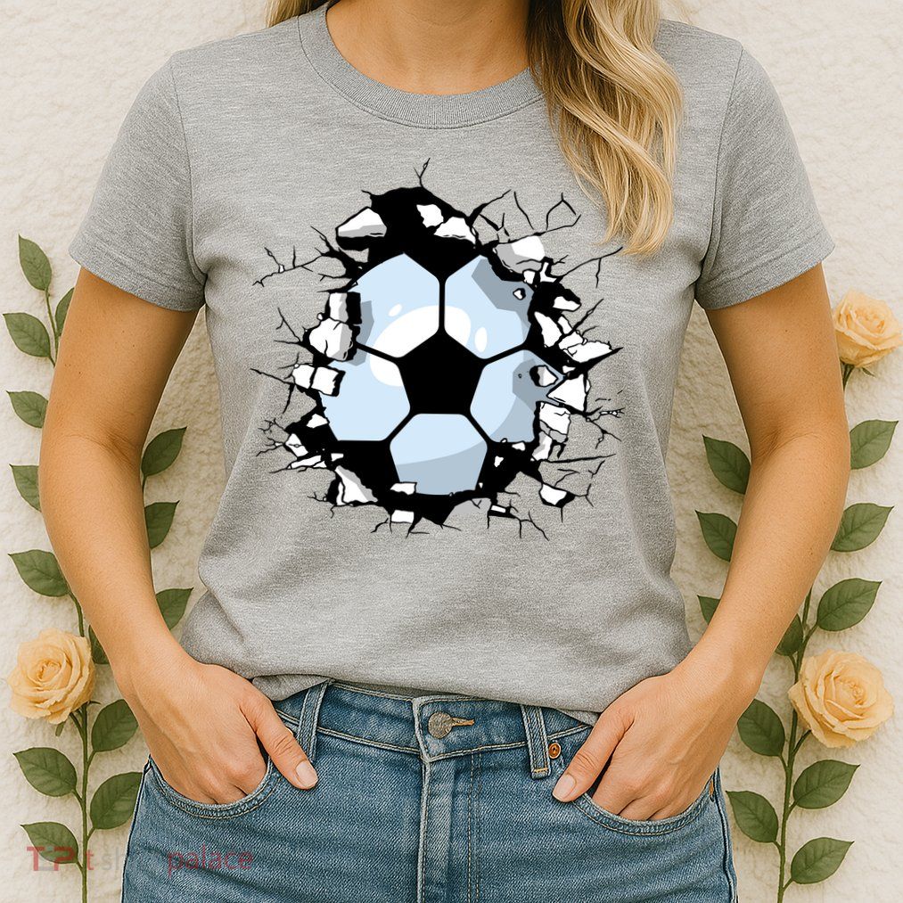 Soccer Ball Breakthrough Womens T-Shirt